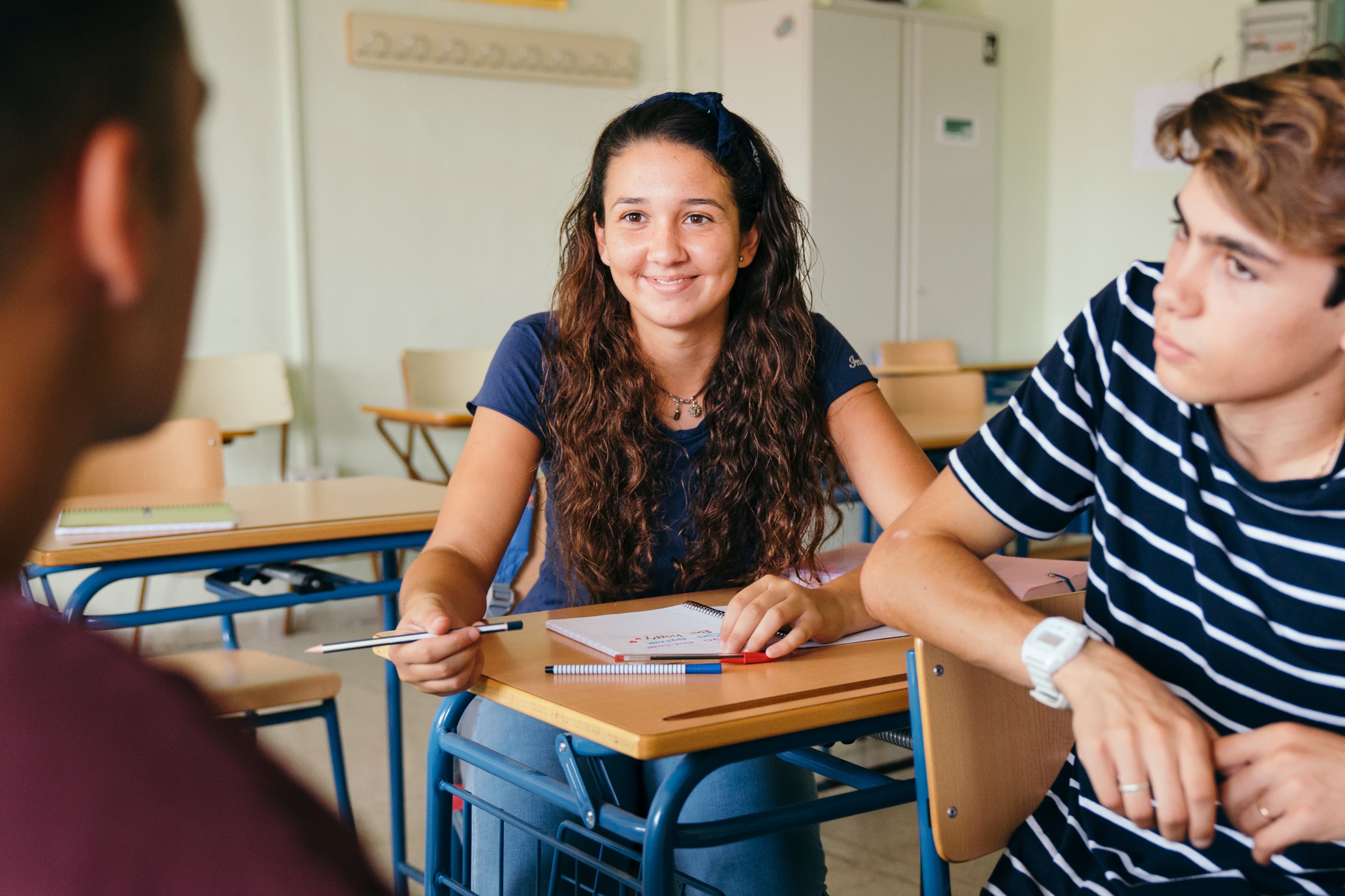 Student viewing CoreDrive assessment results